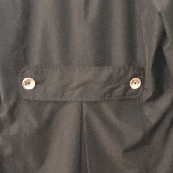 Covington Black Double Breasted Trench Coat - Picture 8 of 8